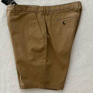 Ted Baker London Alscot Tan Flat Front 9.5” Chino Shorts Men’s Sz 38